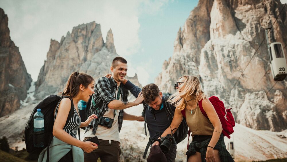 Young travellers enjoying a group tour adventure — Beyond Holidays NZ