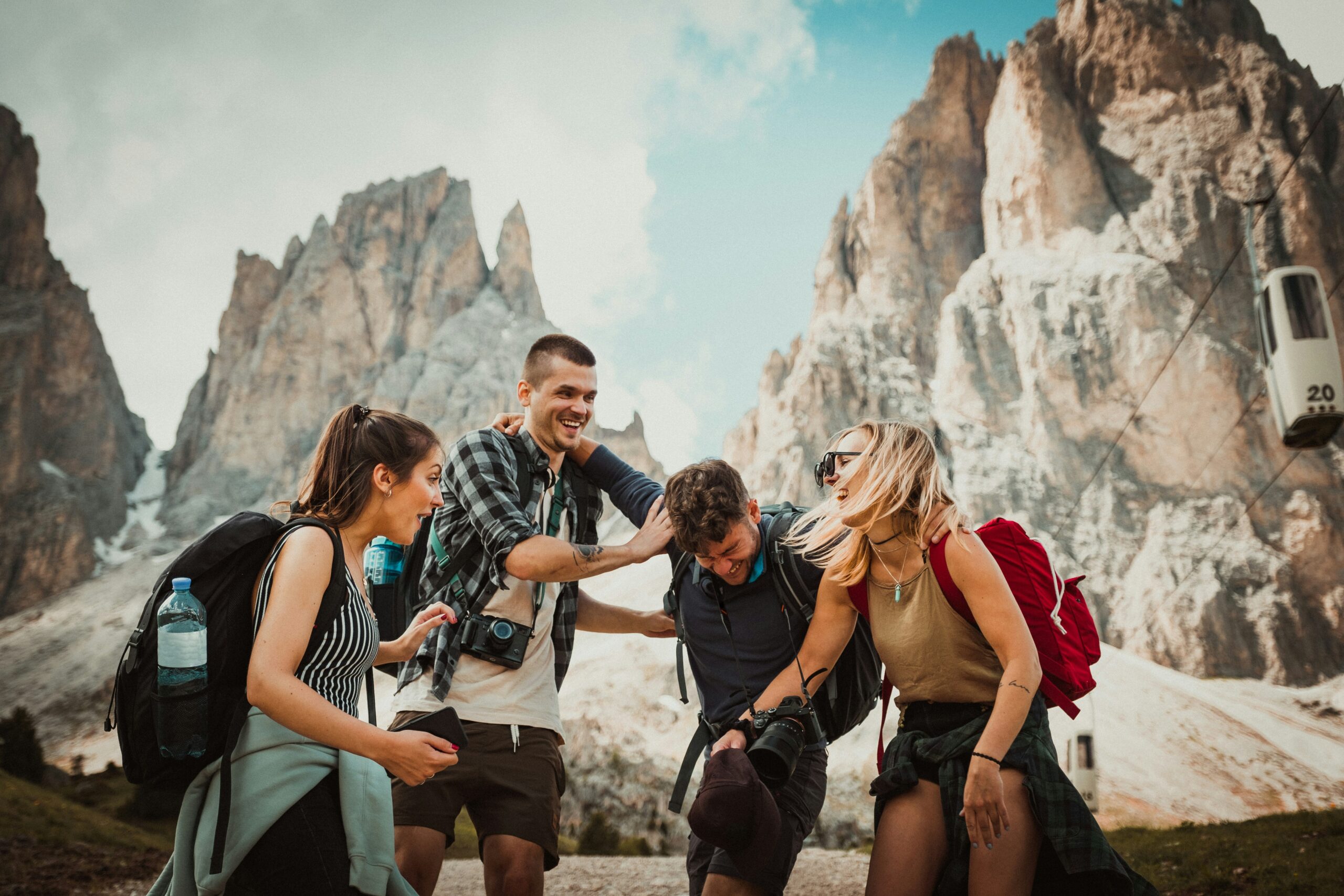 Young travellers enjoying a group tour adventure — Beyond Holidays NZ